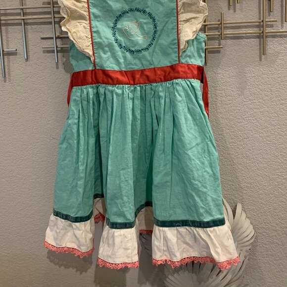 Wildflowers Peace on Earth Christmas Dress Size 10 - Picture 2 of 3